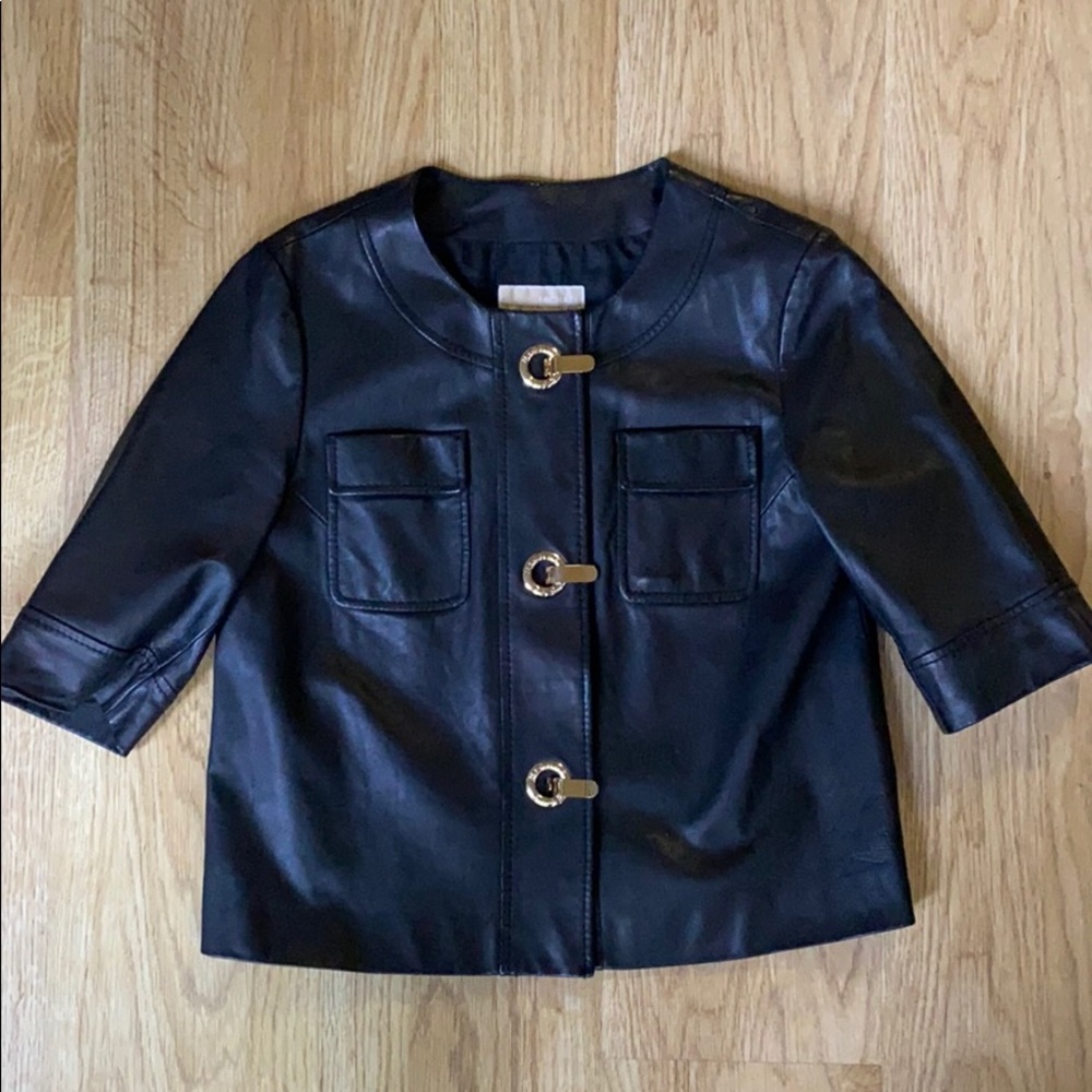Michael Kors Leather Women Jacket. Size M